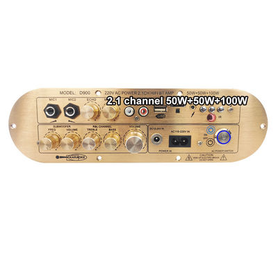 مكبر المنزلي عالي الطاقة D900 2x50W + 100W مع لوحة Bluetooth IC المستوردة 2.1 قناة