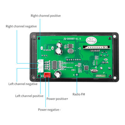 لوحة مكبر 80W Bluetooth 5.0 MP3 لوحة فك تشفير مع DC 5V-26V نطاق الطاقة للسيارة الصوتية