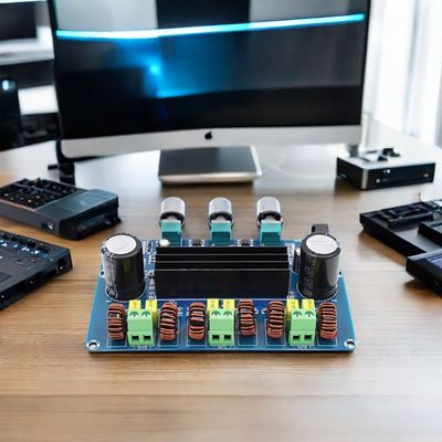 2.1قناة لوحة مكبر الطاقة الرقمية اللاسلكية 50Wx2 + 100W القناة عالية الطاقة الصوتية الإصدار 5.0 لوحة مكبر
