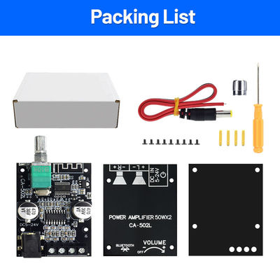 ZK-502L 2.0 Channel Digital Amplifier Board Home Theater HIFI Amplifier مع BT5.0 50WX2 مواد معدنية لوحة ستيريو ZK-502L