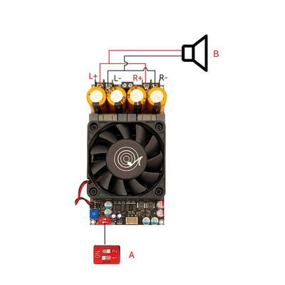 كرياتال ZK-3002 300W ستيريو مكبر لوح 2.0 قناة