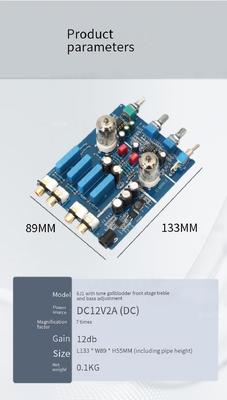 6J1 OEM ODM HIFI Audio Tube Preamplifier Board with High Low Sound Adjustment and 2.0 Channel for Home Amplifier