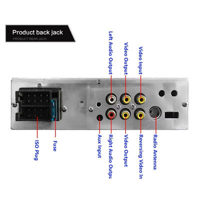 4.1 بوصة ستيريو سيارة محمول بشاشة تعمل باللمس عالية الدقة بمنفذ USB مزدوج لمشغل MP5 بتقنية البلوتوث أضواء ملونة راديو سيارة أوتوراديو CD لـ DVD VCD