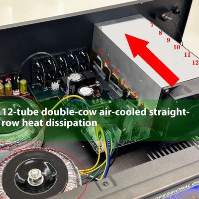 AV-888 7.1 قناة 2000W طاقة عالية المسرح المنزلي مكبر الكاريوكي مكبر الصوت حلقة مزدوجة 12 أنبوب مصنوعة من المعدن المقاوم