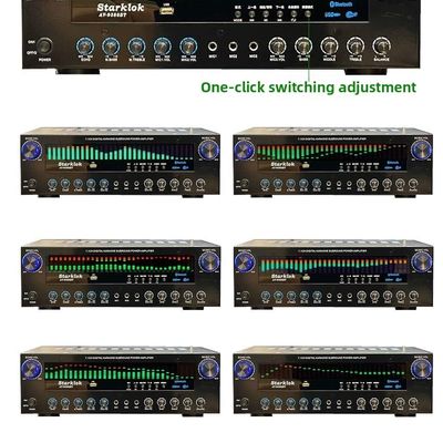 AV-9388BT/AV-999BT 2200W/1200W محترف 7-قناة BT مكبرات لاسلكية عالية الدقة المسرح المنزلي 7.1 نظام مكبرات الصوت المعدنية