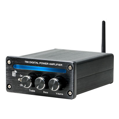 مضخم صوت خطي عالي الطاقة جديد رقمي ستيريو منزلي صغير هاي فاي، قناتين، 2*100 واط، بلوتوث 5.0، إضاءة RGB، قابل للتعديل، صوت جهير وثلاثي