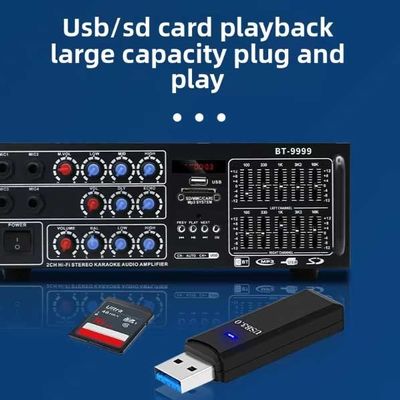 300W 2.0 قناة ميني مكبر صوت سيارة نظام المسرح المنزلي HiFi ستيريو سوبووفر مكبر استقبال التحكم المستقل