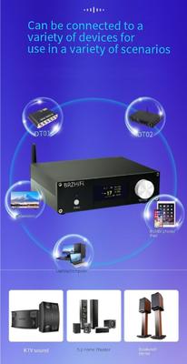 A600Y مكبر طاقة المسرح المنزلي النشط 5.1 متعدد القنوات 5 * 50W + 100W ضبط مستقل جهاز التحكم عن بعد BT 5.3 سوبووفر