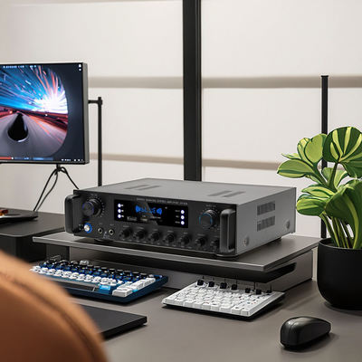 AV-628 مضخم صوت احترافي 5.1 قناة 600 واط منزلي محوري عالي الطاقة طراز BT مستقبل ألياف ضوئية عبر الحدود