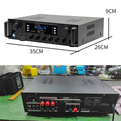 AV-628 مضخم صوت احترافي 5.1 قناة 600 واط منزلي محوري عالي الطاقة طراز BT مستقبل ألياف ضوئية عبر الحدود