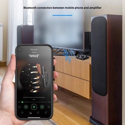 2.0 قناة عالية الطاقة 100W مكبر الكاريوكي اللاسلكي BT بدون خسارة فك تشفير HDML ARC الألياف الضوئية الكوكسيال الإلكترونيات الأسهم