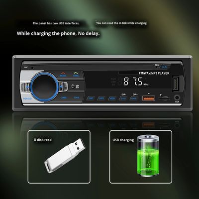 مشغل MP3 للسيارة Creatall Neutral JSD-530L مع وصلة USB لبطاقة Bluetooth وراديو التحكم المركزي وجودة صوت بدون فقدان