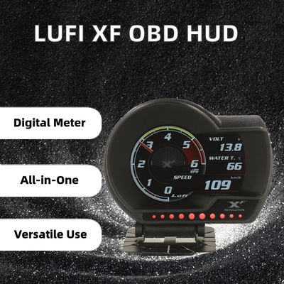 Obd2 عداد الأوتوماتيك الرقمي لضغط التوربين عدة وظائف HUD Head-Up Display OBD Gauge Meter High Auto Electronics