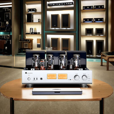 مضخم صوت أنبوبي منزلي عالي الدقة A-Level 25W+25W، خرج طاقة عالي، مستقبلات سماعات رأس مدمجة، مكبرات صوت، مضخم صوت من الفئة