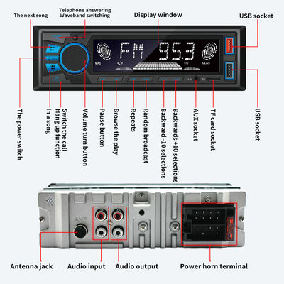 820S نموذج قصير ضوء أزرق لمشغل MP3 للسيارة اللاسلكي بتقنية البلوتوث راديو جديد مضيف هاتف قبضة يدين موسيقى بدون فقدان للحدود