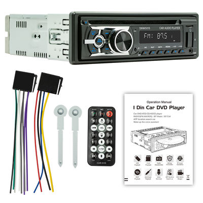 مشغل MP3 للسيارة Creatall بقرص واحد مع ذكي لبلوتوث وسائط متعددة فتحة بطاقة CD/VCD/DVD اتصال USB راديو