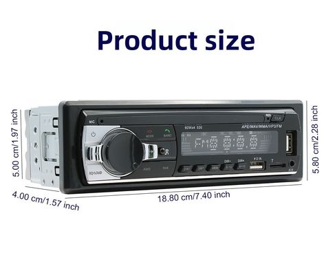 كريتال Single-Disc Universal Car MP3 Player USB Flash Drive BT مكبر لاسلكي أجهزة الرأس الصوتية الحرة