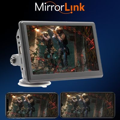 Creatall مشغل MP5 لاسلكي محمول بشاشة 7 بوصة يدعم CarPlay بتقنية البلوتوث، وحدة رأس جديدة متعددة الوسائط عبر الحدود، فتحة بطاقة، يدعم WAV