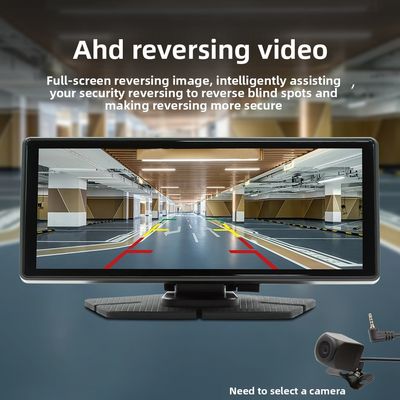 كريتال 8.1 بوصة محمولة كل شيء في واحد جهاز الملاحة السيارة لاسلكي CarPlay الأمامية الخلفية التسجيل المزدوج ديش كام للوحة التحكم