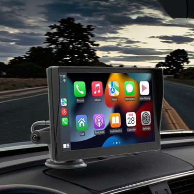 مشغل MP5 للسيارة المحمول Creatall مقاس 9 بوصات، صورة عكسية عالية الدقة، لـ CarPlay اللاسلكي عبر البلوتوث، وضع لوحة القيادة، اتصال USB