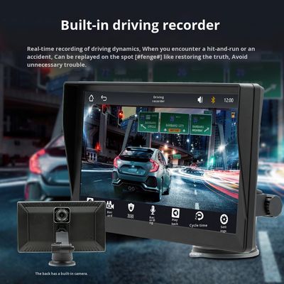 مشغل MP5 للسيارة المحمول Creatall مقاس 9 بوصات، صورة عكسية عالية الدقة، لـ CarPlay اللاسلكي عبر البلوتوث، وضع لوحة القيادة، اتصال USB