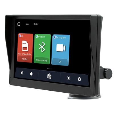 مشغل MP5 للسيارة المحمول Creatall مقاس 9 بوصات، صورة عكسية عالية الدقة، لـ CarPlay اللاسلكي عبر البلوتوث، وضع لوحة القيادة، اتصال USB