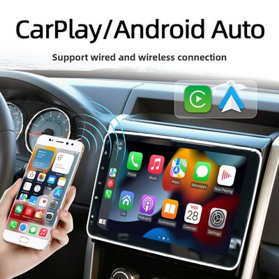 وحدة ملاحة GPS للسيارة للتحكم المركزي Creatall 10.1 بوصة بنظام Android CarPlay لشاشة دوارة 360 درجة BT USB رأس واحد