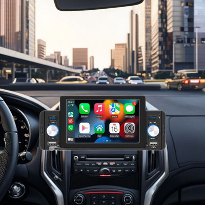 مشغل MP5 للسيارة Creatall 5 بوصة لكاميرا الرؤية الخلفية بتقنية البلوتوث CarPlay السلكية/اللاسلكية يدعم تنسيقات الصوت WAV MP3 APE USB