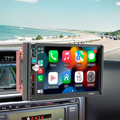 كرياتال 7 بوصة كاميرا عكسية مزدوجة ريل MP5 لاعب لبلوتوث شاشة التحكم المركزي CarPlay الملاحة أندرويد المرآة التلقائية