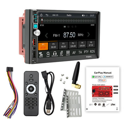 كرياتال 7 بوصة كاميرا عكسية مزدوجة ريل MP5 لاعب لبلوتوث شاشة التحكم المركزي CarPlay الملاحة أندرويد المرآة التلقائية