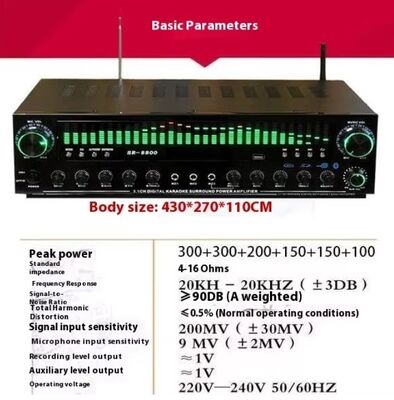SR-8800 5.1 قناة مكبر المنزلي مع العفن الخاص وتخصيص العلامة التجارية OEM