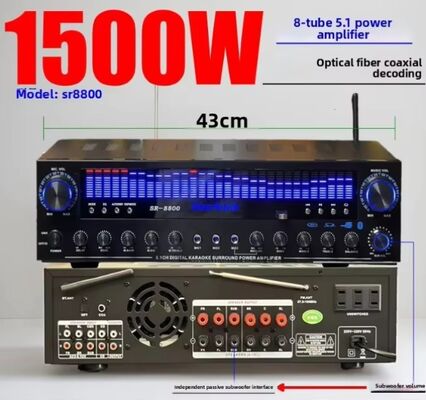 SR-8800 5.1 قناة مكبر المنزلي مع العفن الخاص وتخصيص العلامة التجارية OEM