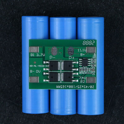 3S 10A 11.1V 18650 Lithium BMS Protection Board Same Port XR-AL-4533-3S-4MOS with PCB PCBA Material Same Port XR-AL-4533-3S-4MOS