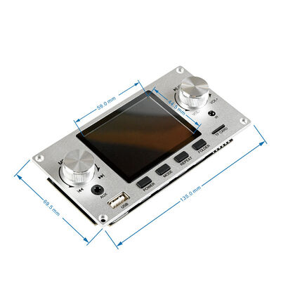 2.8 Inch TFT Color Screen Bluetooth Lossless Audio Player Decoder Board ABS Material Supporting I2S Digital Audio Output