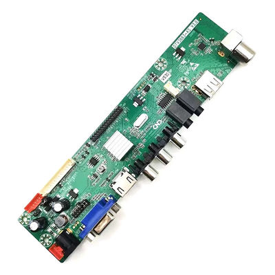لوحة الرقمية التناظرية المتكاملة العالمية للفيديو LED TV DTV3663 مع T2/T/C