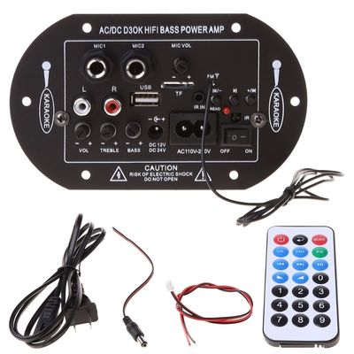 D3OK HIFI Bass Power Home Amplifier Board مع قنوات 2 Bluetooth 4.2 و 12V 24V 220V لوحة مكبر الصوت