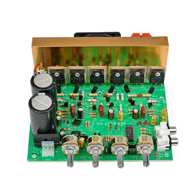 لوحة مضخم صوت عالية الطاقة 240 وات مع مدخل AC18-24V مزدوج ومخرج ذروة 3*80 وات للمسرح المنزلي