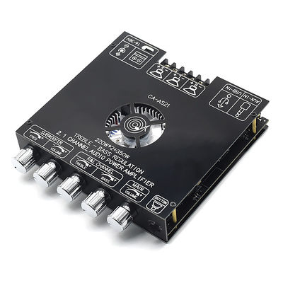 CA-AS21 2.1 قناة BT Subwoofer Amplifier لوحة صوتية 2 * 220W + 350W 12-24V AMP