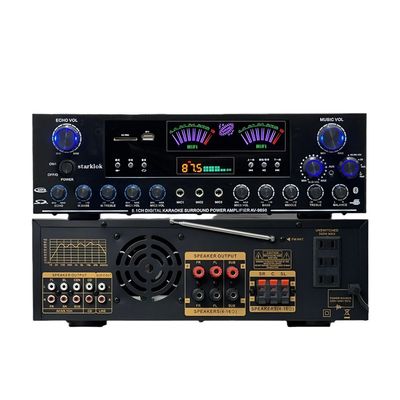 AV-9898 جهاز استقبال صوتي منزلي من كانون، مضخم صوت منزلي 5.1 قناة، 500 واط*2 + 200 واط محيطي + 300 واط مضخم صوت فرعي، معدن متين، سلبي مستقل