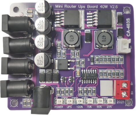 لوحة مصدر طاقة غير منقطعة لجهاز التوجيه المصغر CA-403S مع خرج 40 واط ومدخل بطارية 11.1 فولت وحماية من الدائرة القصيرة